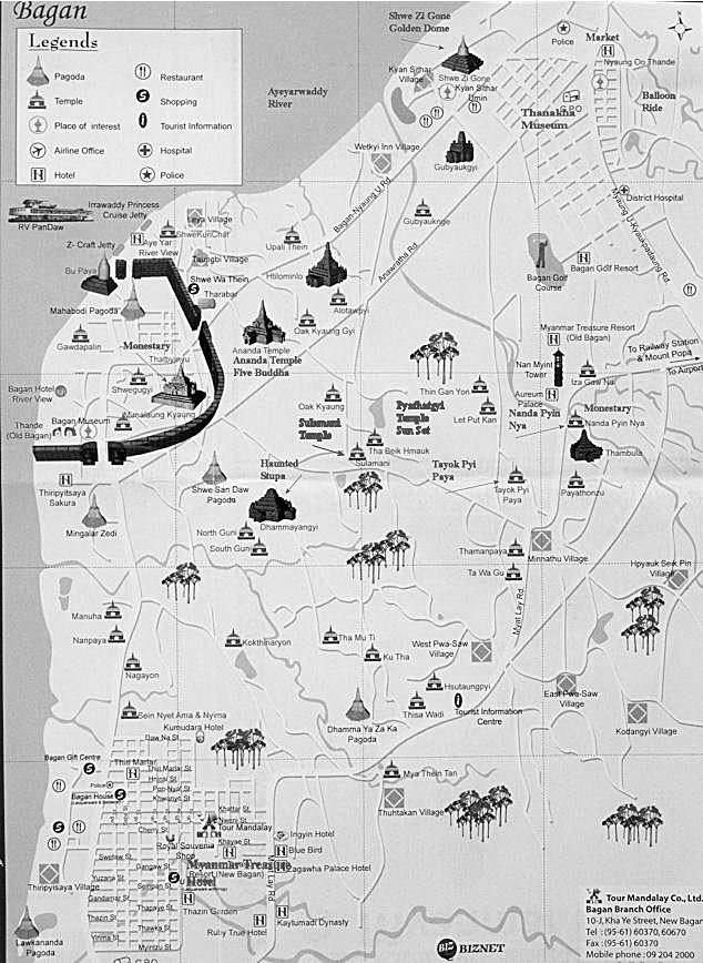 Bagan Map