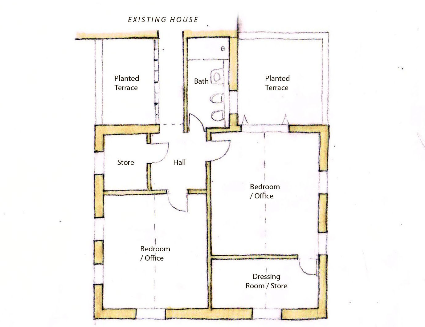 1st floor plan above shop