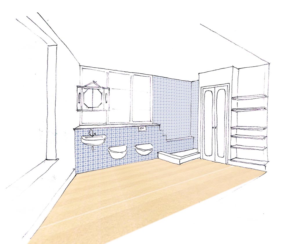 Shower Room Grade II listed refurbishment
