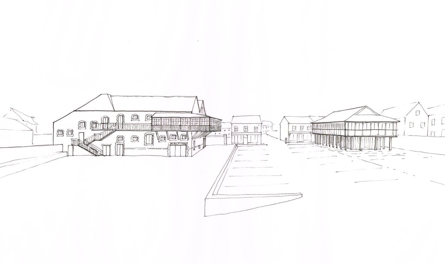 Wells Maltings and new Market Building