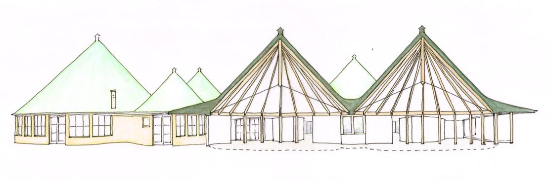Section through Exhibition Area