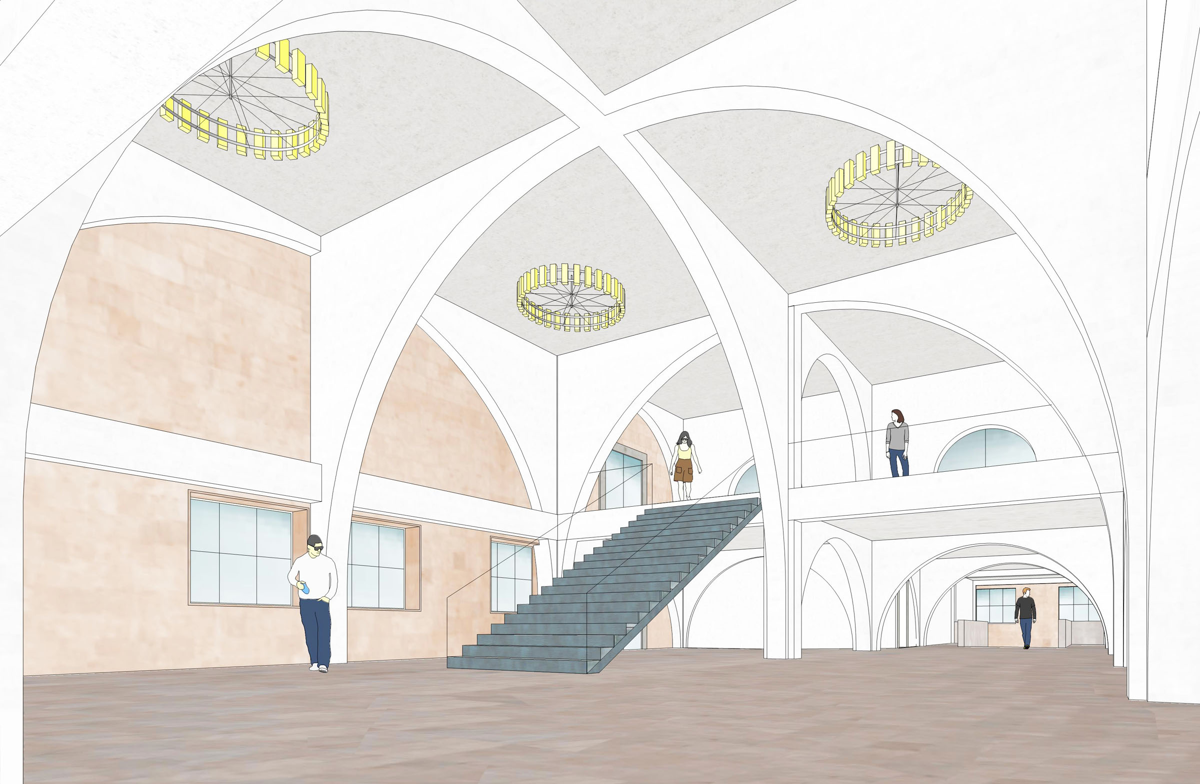 Vaulted atrium